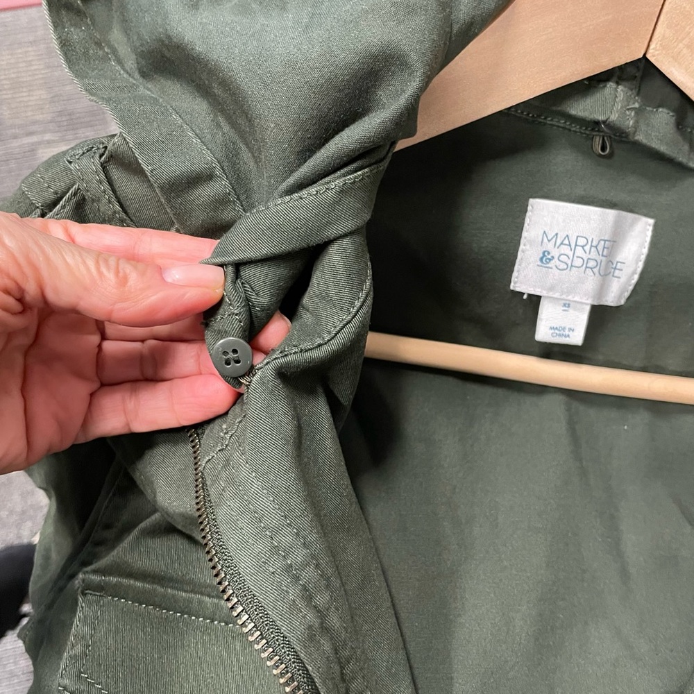 Market and Spruce Green Cargo Jacket - Picture 7 of 8